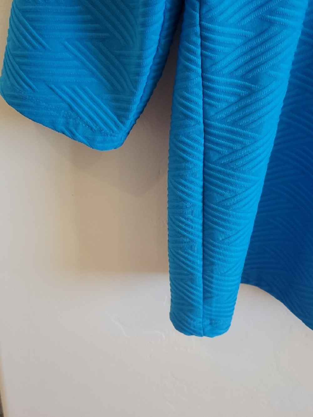 Allison Daley Bright Teal Textured Scoop Neck Long Sleeve Top - Picture 6 of 8